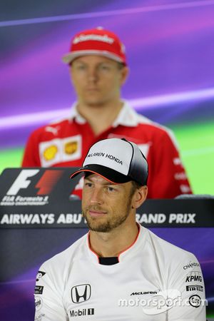 Jenson Button, McLaren during the press conference