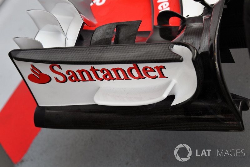 Ferrari SF70H, dettaglio dell'ala posteriore