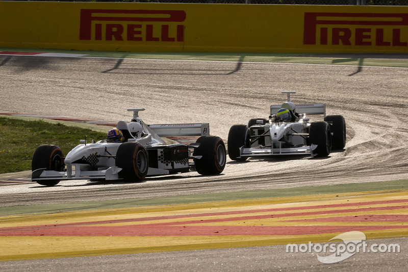 Patrick Friesacher, F1 Experiences 2-Seater driver and F1 Experiences 2-Seater passenger and Zsolt Baumgartner, F1 Experiences 2-Seater driver and F1 Experiences 2-Seater passenger