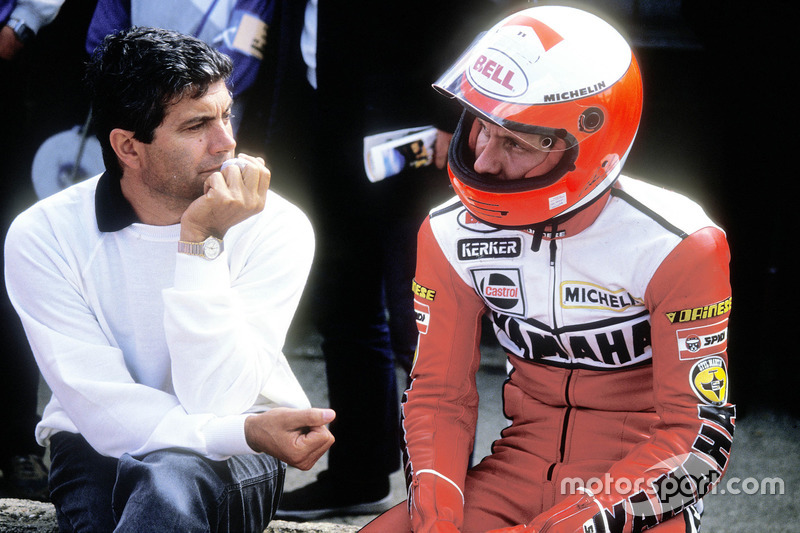 Giacomo Agostini en Eddie Lawson, Yamaha