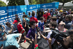 Jose Maria Lopez, DS Virgin Racing, Spark-Citroen, Virgin DSV-02 e Robin Frijns, Amlin Andretti Formula E Team, Spark-Andretti, ATEC-02