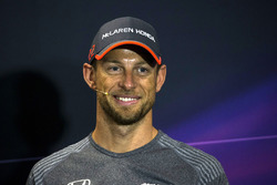 Jenson Button, McLaren in the Press Conference