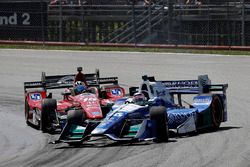 Graham Rahal, Rahal Letterman Lanigan Racing Honda Takuma Sato, Andretti Autosport Honda crash
