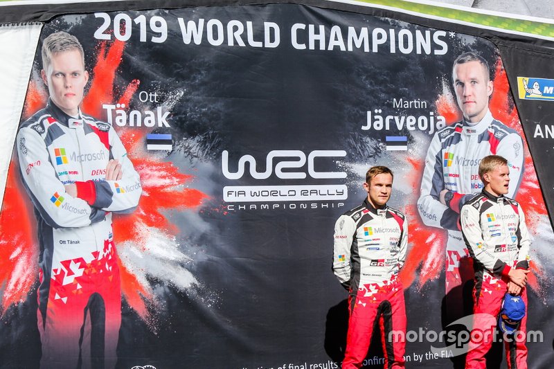 I Campioni Ott Tänak, Martin Järveoja, Toyota Gazoo Racing WRT Toyota Yaris WRC