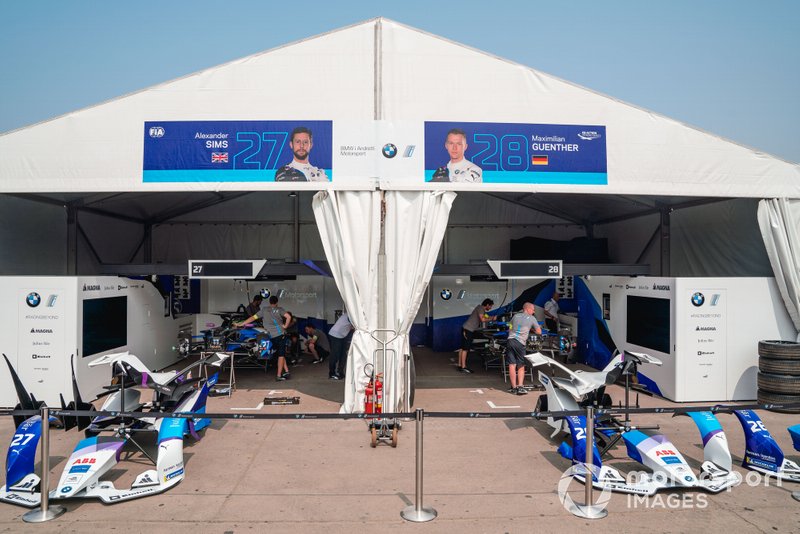 Garajes de Alexander Sims, BMW I Andretti Motorsports, BMW iFE.20, Maximilian Günther, BMW I Andretti Motorsports, BMW iFE.20