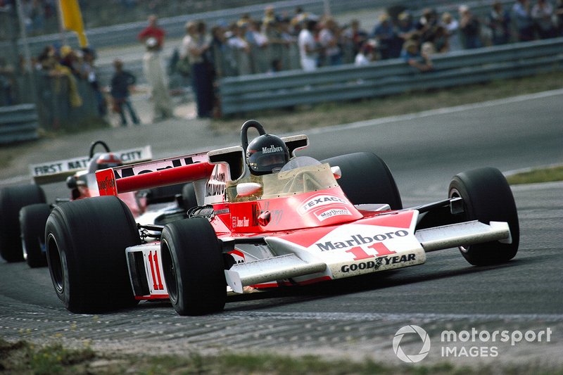 James Hunt, McLaren M23, John Watson, Penske PC4