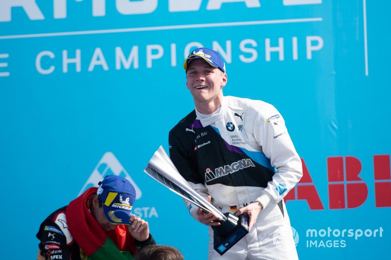 Race winner Maximilian Günther, BMW I Andretti Motorsports on the podium