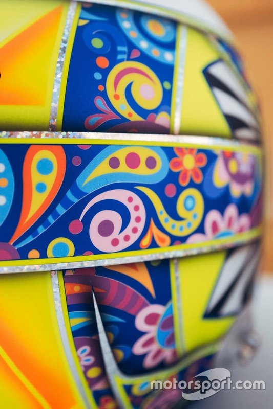 Capacete de Lando Norris, McLaren, para o GP do México