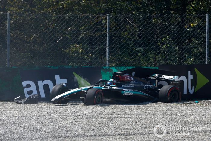 Andrea Kimi Antonelli, Mercedes F1 W15, se cae en la FP1