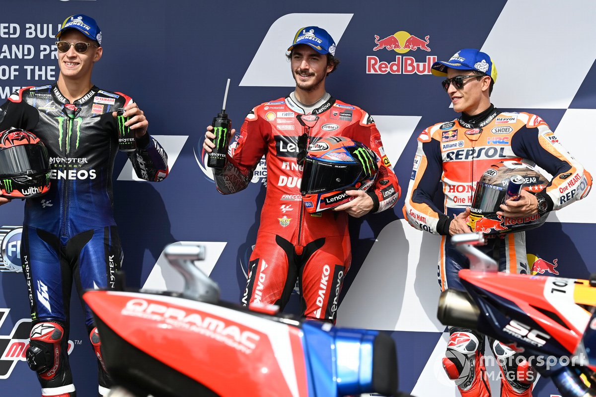 Fabio Quartararo, Yamaha Factory Racing, Francesco Bagnaia, Ducati Team, Marc Marquez, Repsol Honda Team