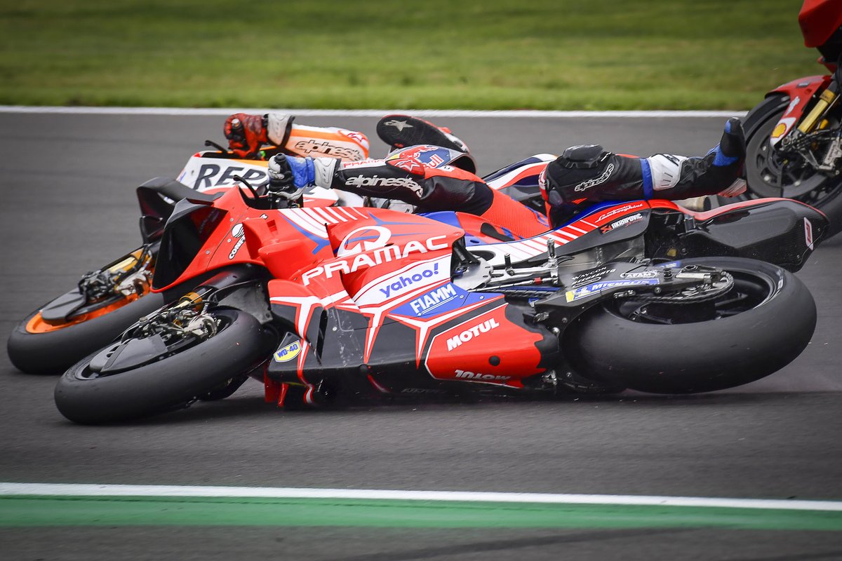 Marc Marquez, Repsol Honda Team, Jorge Martin, Pramac Racing, crash  