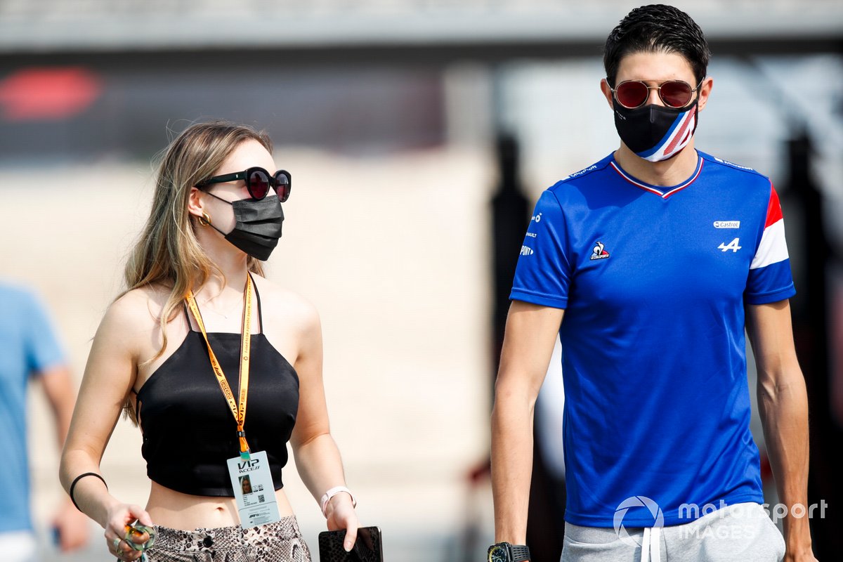 Esteban Ocon, Alpine F1 and Elena Berri, su novia
