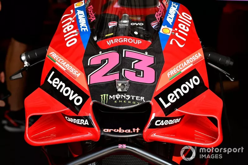 La moto di Enea Bastianini, Ducati Team
