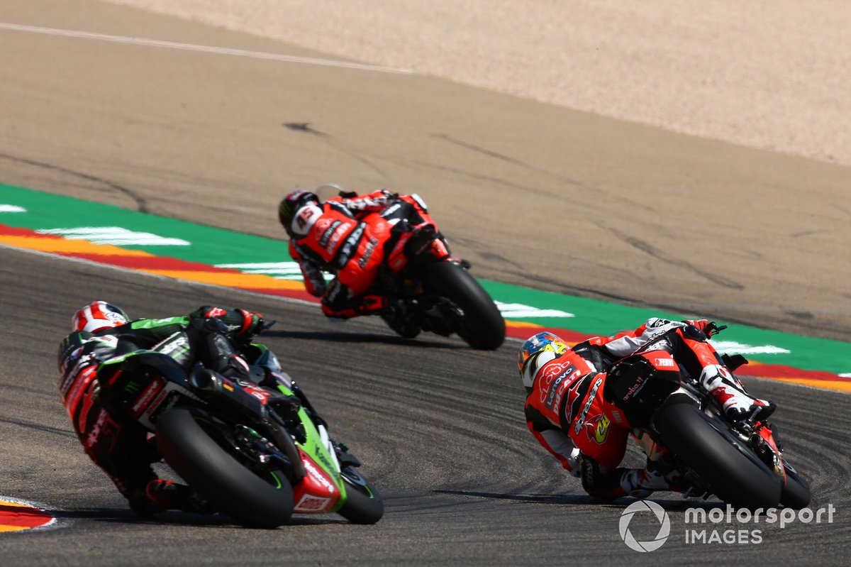Scott Redding, Arubait Racing Ducati, Chaz Davies, Arubait Racing Ducati, Jonathan Rea, Kawasaki Racing Team