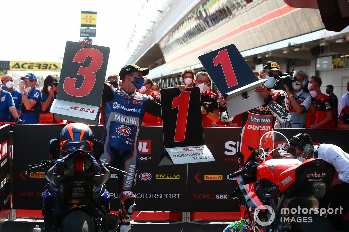 Garrett Gerloff, GRT Yamaha, Chaz Davies, ARUBA.IT Racing Ducati