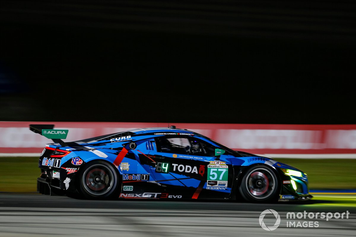 #57 Heinricher Racing w/MSR Curb-Agajanian Acura NSX GT3, GTD: Alvaro Parente, Misha Goikhberg, Trent Hindman