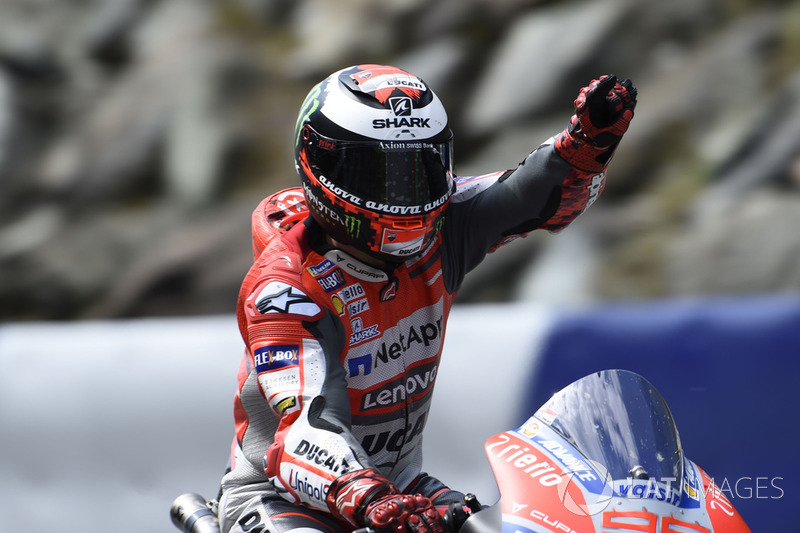 Ganador de la carrera Jorge Lorenzo, Ducati Team