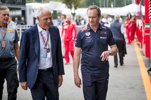 Tronchetti Provera, Pirelli President and Paul Monaghan, Red Bull Racing Chief Engineer 