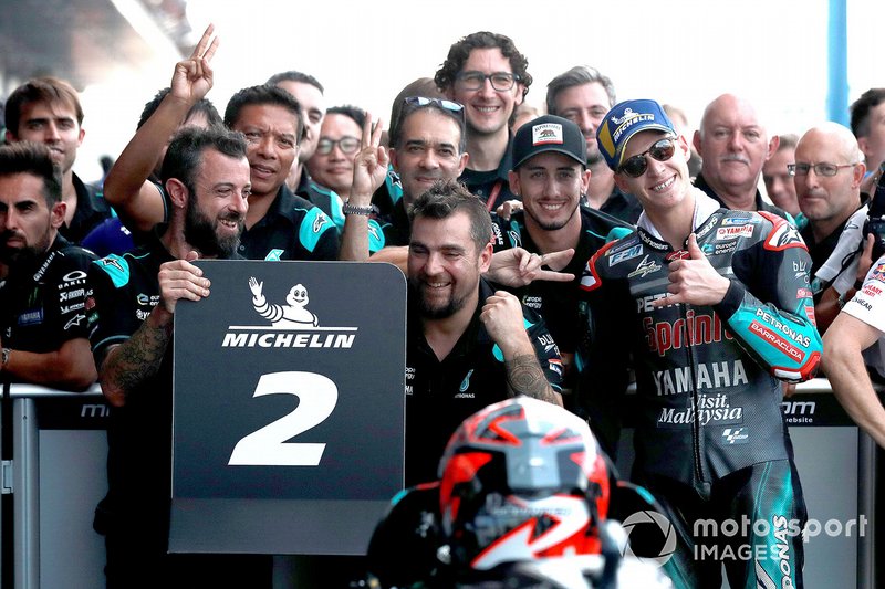 Il secondo classificato Fabio Quartararo, Petronas Yamaha SRT