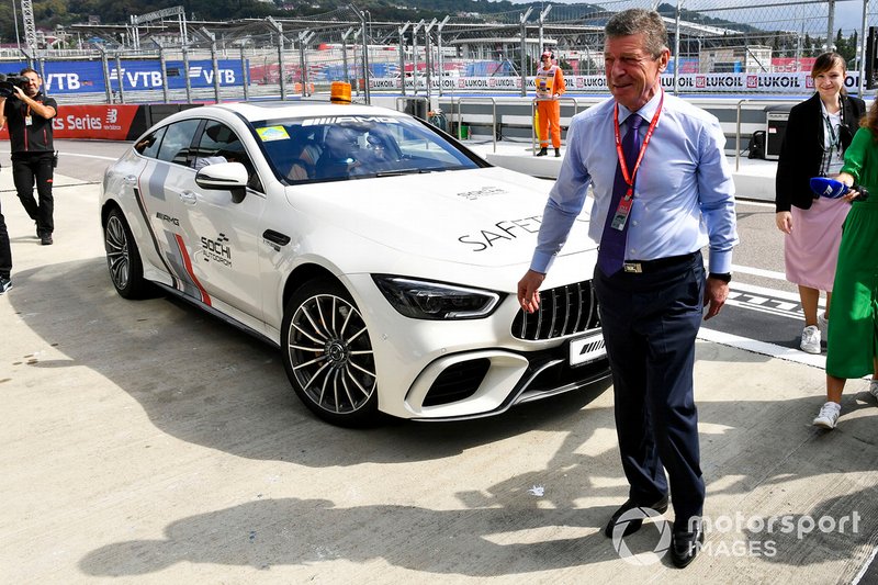 Dmitry Kozak, Deputy Prime Minister of Russian Federation, with a Safety Car