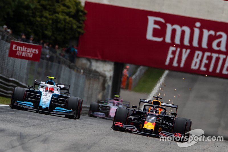 Max Verstappen, Red Bull Racing RB15, Robert Kubica, Williams FW42