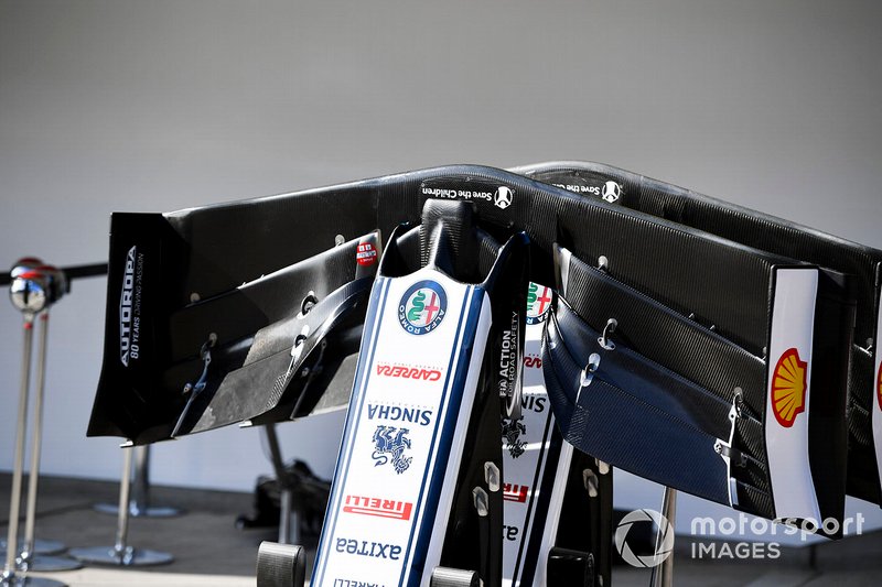 Alerón delantero del Alfa Romeo Racing C38