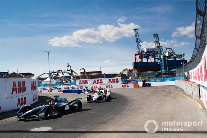 Stoffel Vandoorne, HWA Racelab, VFE-05, Oliver Rowland, Nissan e.Dams, Nissan IMO1, Daniel Abt, Audi Sport ABT Schaeffler, Audi e-tron FE05, Mitch Evans, Panasonic Jaguar Racing, Jaguar I-Type 3, Gary Paffett, HWA Racelab, VFE-05, Lucas Di Grassi, Audi Sport ABT Schaeffler, Audi e-tron FE05, Edoardo Mortara, Venturi Formula E, Venturi VFE05