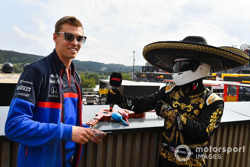 Daniil Kvyat, Toro Rosso, and Mario Achi