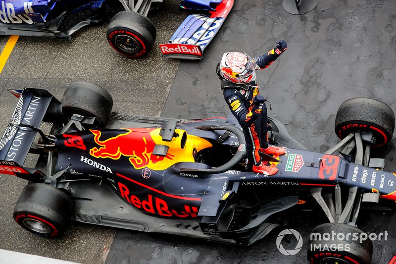 Race winner Max Verstappen, Red Bull Racing