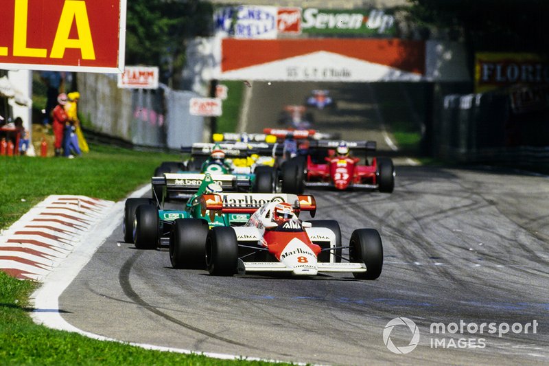 Niki Lauda, McLaren MP4-2 TAG, Riccardo Patrese, Alfa Romeo 184T