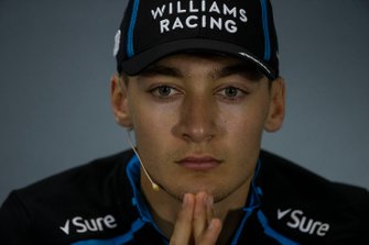 George Russell, Williams Racing basın toplantısında