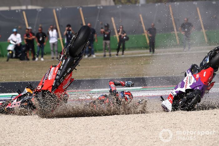 Accidente de Johann Zarco, Pramac Racing Michel Pirro Pol Espargaró, Repsol Honda Team