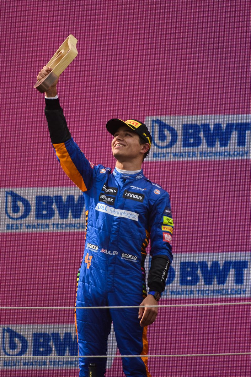 Podio: tercer lugar Lando Norris, McLaren
