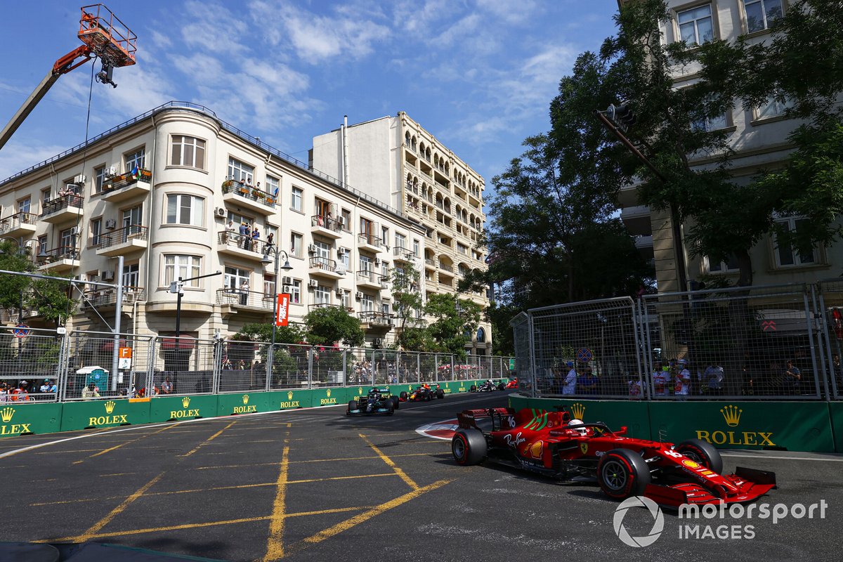 Charles Leclerc, Ferrari SF21, Lewis Hamilton, Mercedes W12, and Max Verstappen, Red Bull Racing RB16B