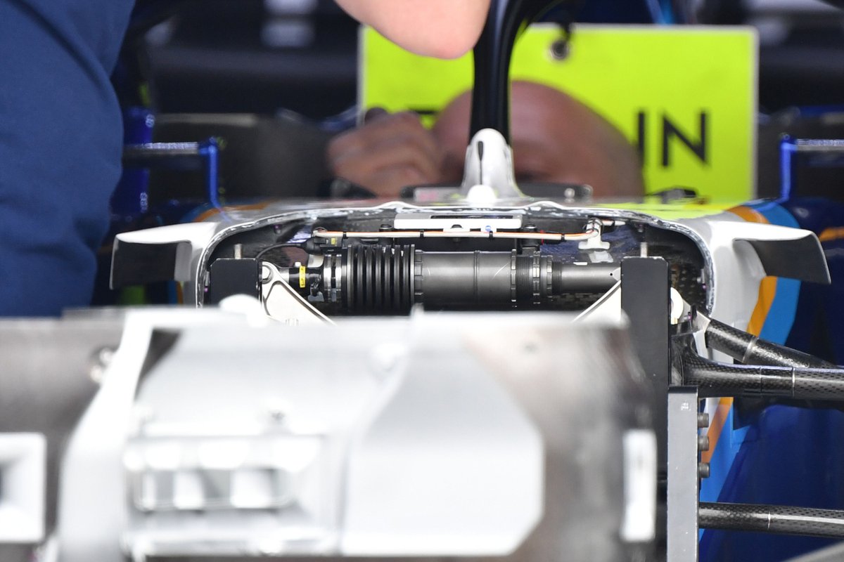 Detalle frontal del Williams FW43B