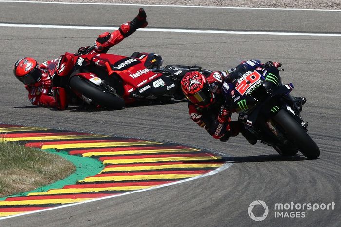 Caída de Francesco Bagnaia, Ducati Team 