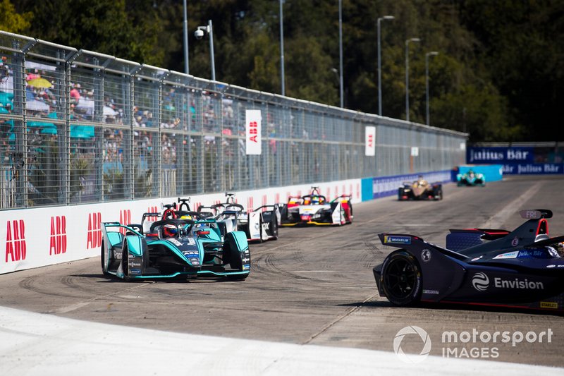 Robin Frijns, Envision Virgin Racing, Audi e-tron FE05 Mitch Evans, Jaguar Racing, Jaguar I-Type 3, Oliver Rowland, Nissan e.Dams, Nissan IMO1