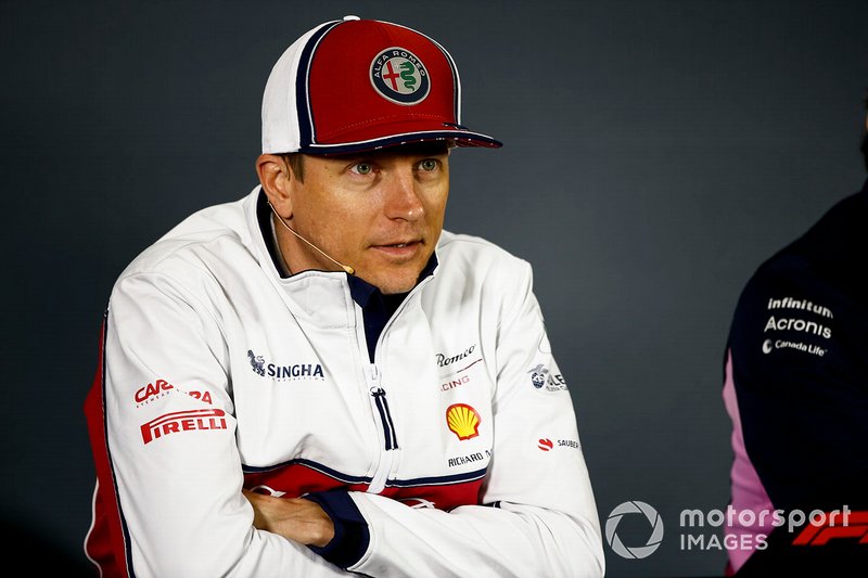 Kimi Raikkonen, Alfa Romeo Racing lors de la conférence de presse