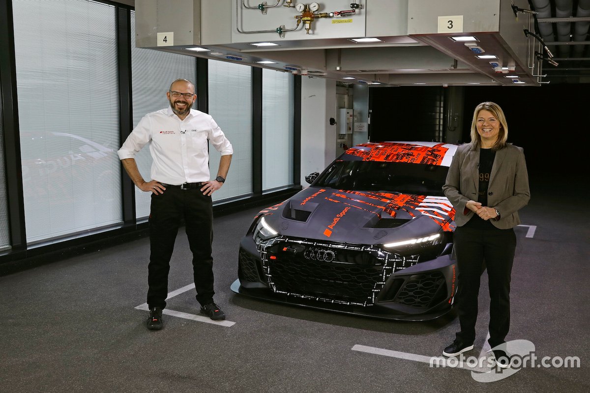 Chris Reinke, Maren Braun alla presentazione dell' Audi RS 3 LMS TCR