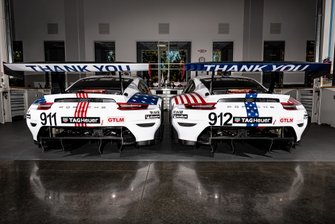 #911 Porsche GT Team Porsche 911 RSR: Frederic Makowiecki, Nick Tandy, Earl Bamber, #912 Porsche GT Team Porsche 911 RSR: Earl Bamber, Laurens Vanthoor, Neel Jani