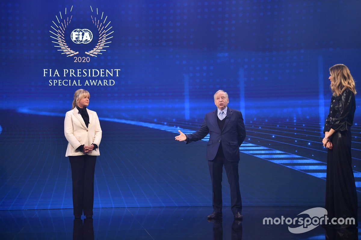 Corinna Schumacher, Jean Todt, presidente de la FIA, Nicki Shields