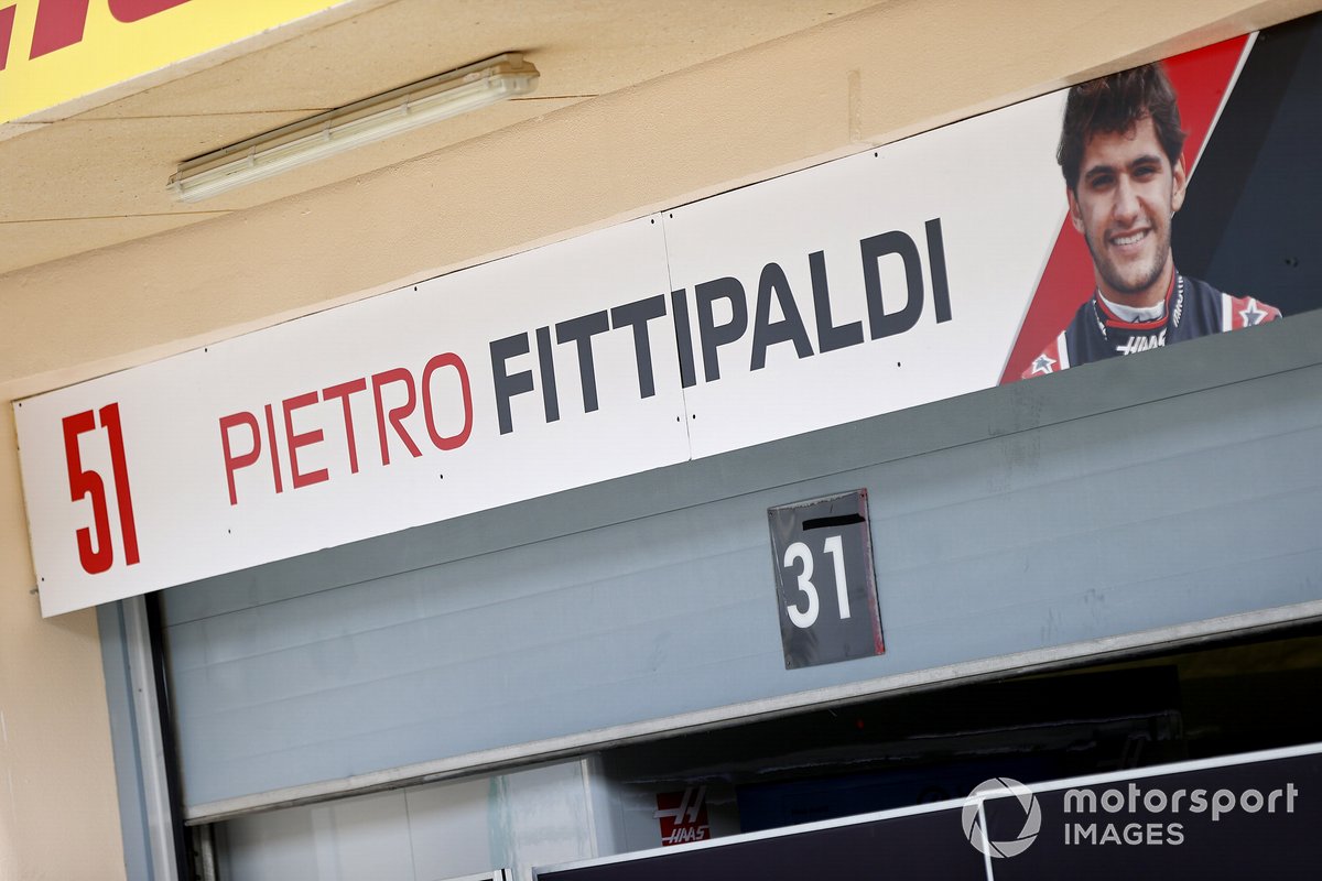 Pietro Fittipaldi, Haas F1 Test and Reserve Driver garage.