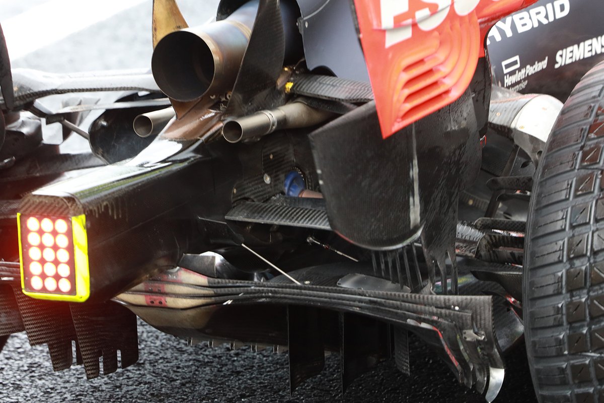 Red Bull Racing RB16 exhaust detail