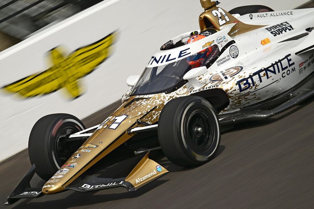 Rinus van Kalmthout kwam tot P24 op de eerste, en door regen laatste, testdag voor de Indy 500. 