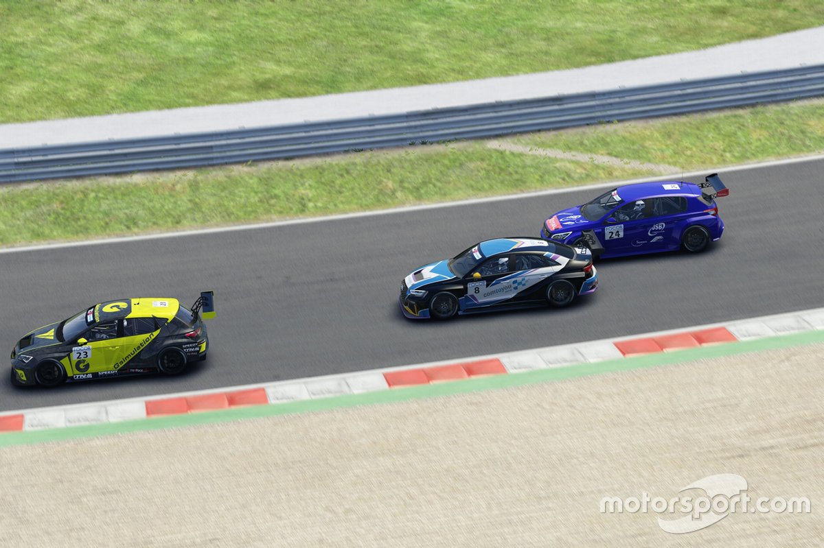 Tamás Tenke, Tenke Motorsport, CUPRA TCR, davanti a Nicolas Baert, Comtoyou Racing, Audi RS 3 LMS TCR e Julien Briché, JSB Compétition, Peugeot 308 TCR