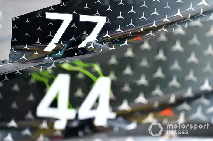 Il numero di Valtteri Bottas sulla Mercedes F1 W11