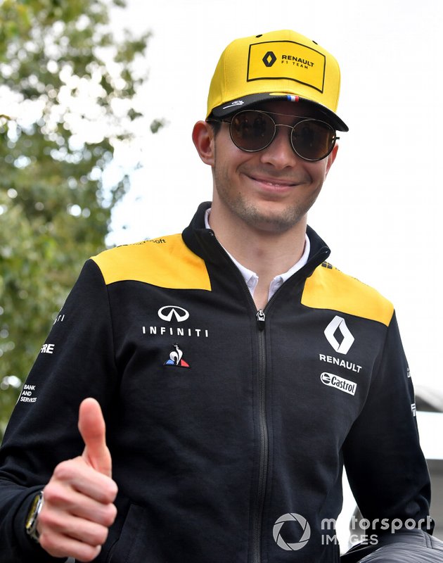 Esteban Ocon, Renault F1 Team in the paddock