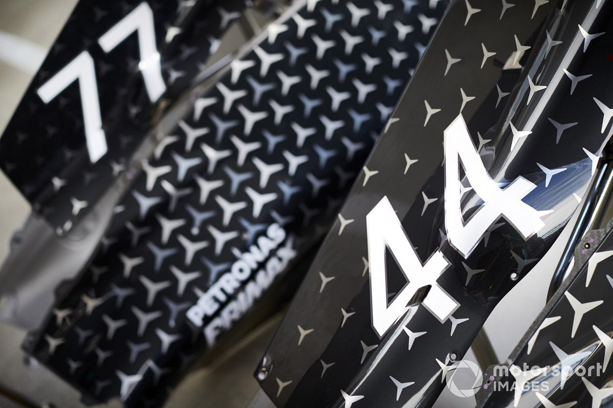 Cubierta de motor del Mercedes F1 W11