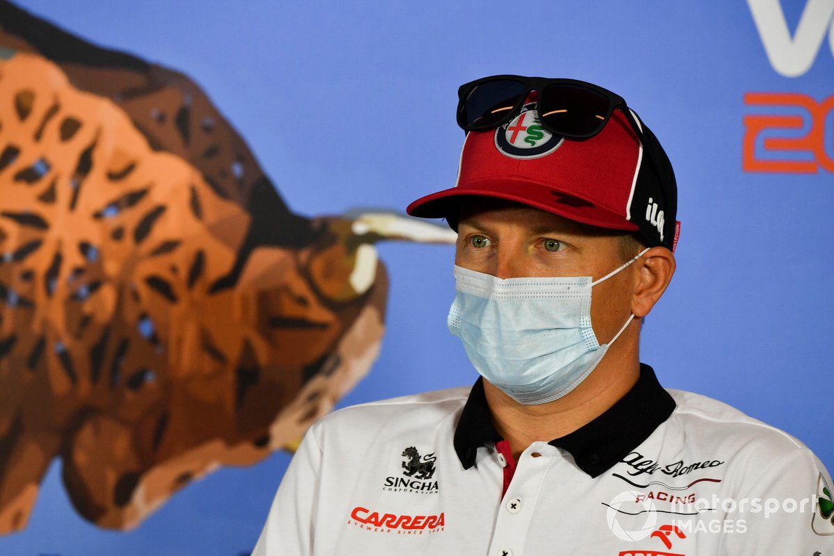 Kimi Raikkonen, Alfa Romeo durante la conferenza stampa