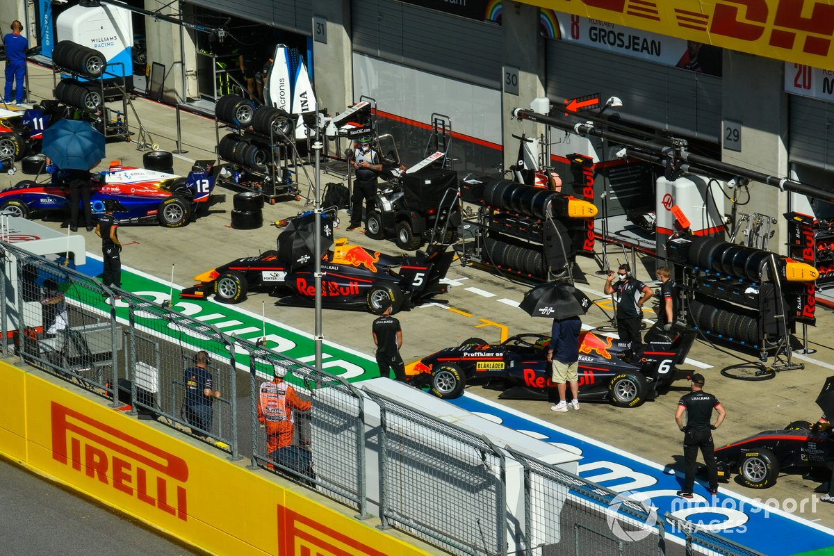 Oliver Caldwell, Trident, Liam Lawson, Hitech Grand Prix e Dennis Hauger, Hitech Grand Prix